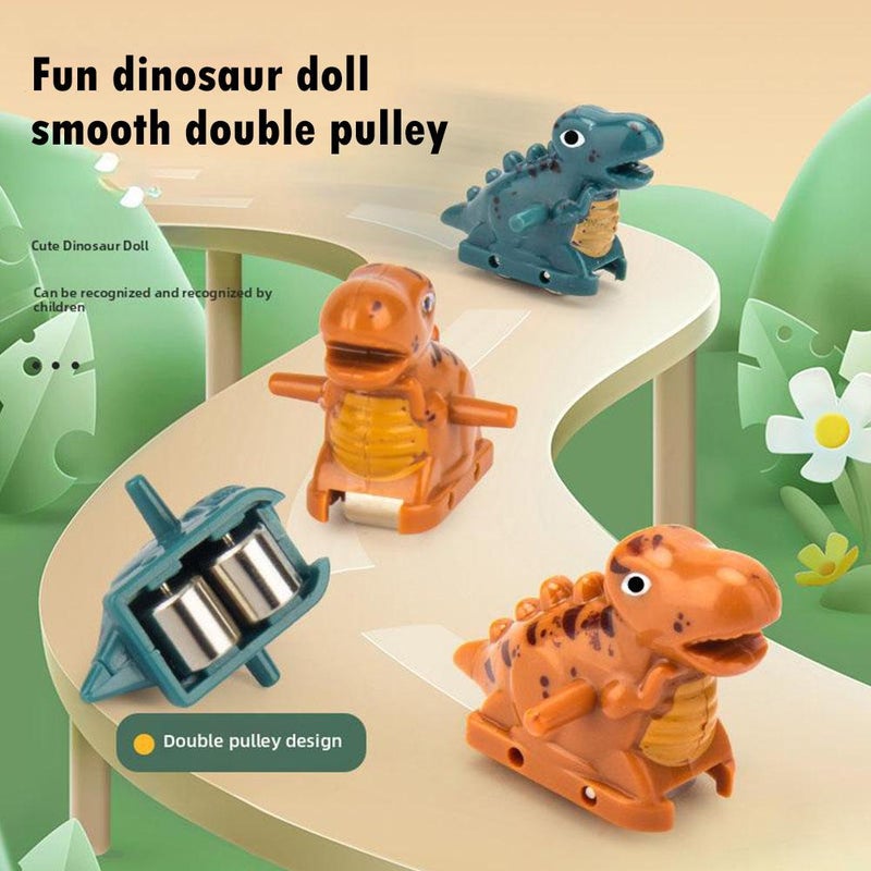 Dinosaur Climbing Slide Music Toys, Electric Dinosaurs Climbing Stairs Toy, Dinosaur Climbings Slide Toy, Electric Race Track Game Fun Track Slide Roller Coaster Toy for Children's Gifts - Image 2
